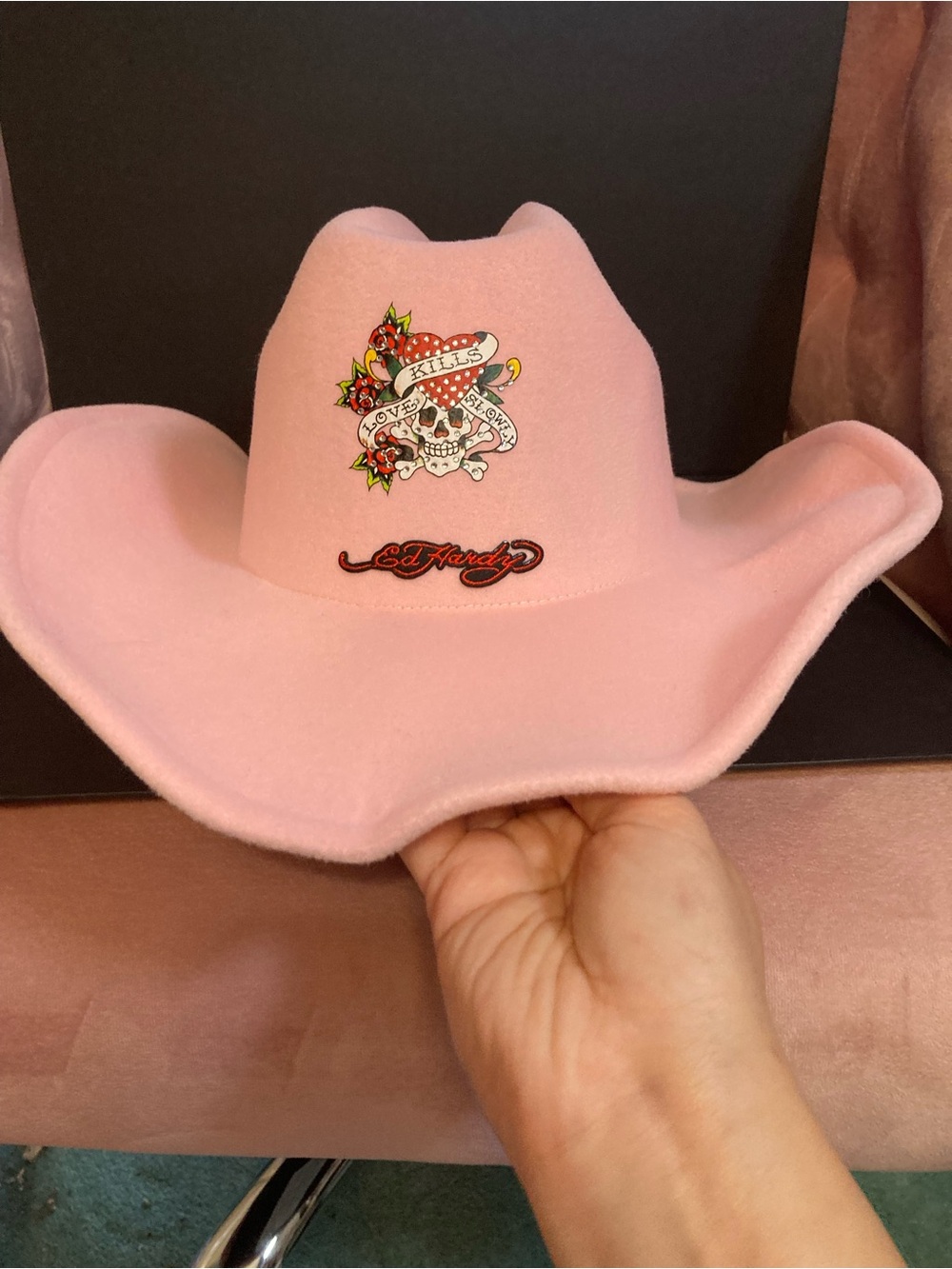 Ed Hardy Pink Cowboy Hat